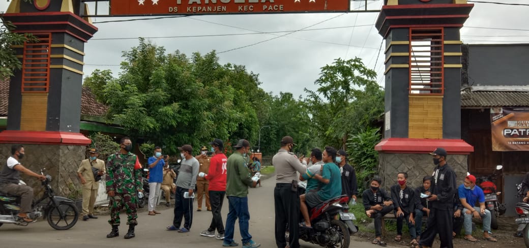 Operasi yustisi desa Kepanjen Pace Nganjuk